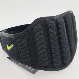 Nike Black and Neon Green Waist Belt